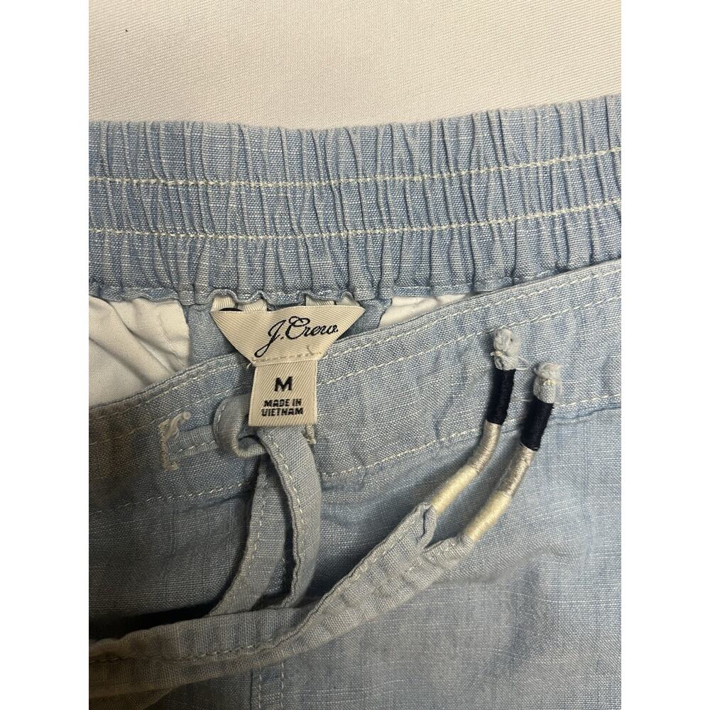 Crew Seaside Chambray Tie Waist Lounge Pants Size Medium